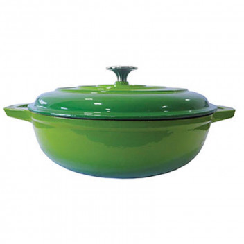 LKS GREEN ROUND CASSEROLE DISH 4L