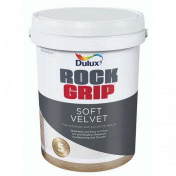DULUX ROCKGRIP DEEP BASE 9 SOFT VELVET PVA BASEPAINT 20L
