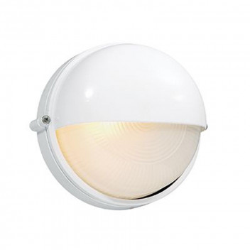 EUROLUX 1XE27 WHITE SMALL ROUND EYELID BULKHEAD