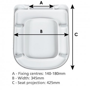 WIRQUIN WHITE TOILET SEAT