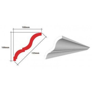 S005 CORNICE EPS 100MM X 100MM X 135MM 4 X 2M PER PACK