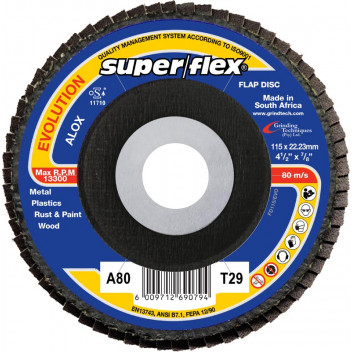 EVOLUTION SUPERFLEX FLAP DISC 115X80G