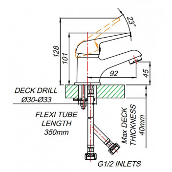 MIXED - LOOP GUEST BASIN MIXER.