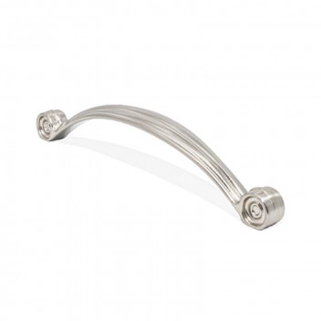 BRUSHED NICKEL SCROLL HANDLE 128MM