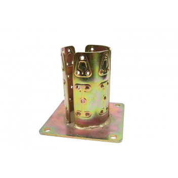 GALVANIZED STEEL ROUND YELLOW ANCHOR POLE 82MM