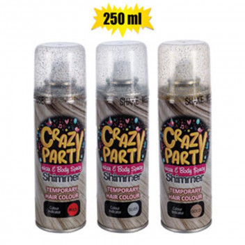 GLITTER SILVER AND GOLD PARTY SPRAY