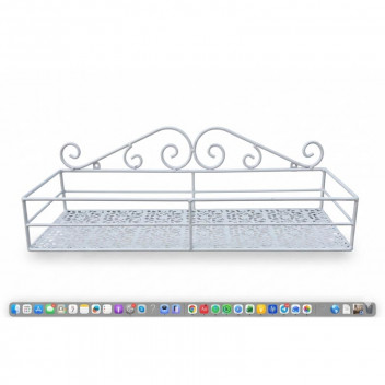 LARGE WHITE WALL SHELF
