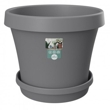 SEBO HIGHVELD STORM PLASTIC POT AND SAUCER SET 25CM