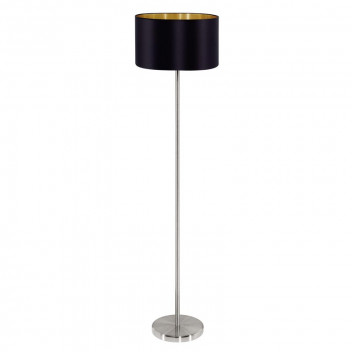 EUROLUX BLACK AND GOLD MARSELO FLOOR LIGHT 300MM