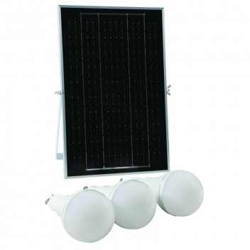 MAGNETO RECHARGEABLE LIGHT KIT 3 BULB AND SOLAR PANEL
