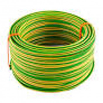 GREEN AND YELLOW CABLE HOUSE WIRE 4MM 50M
