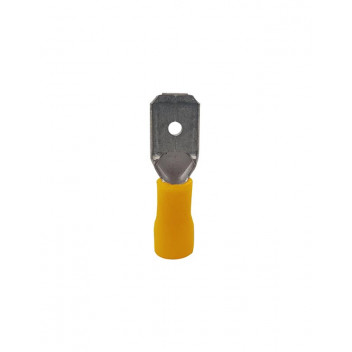 HELLERMANN 3DM YELLOW CABLE LUG 6.35MM 10PIECE