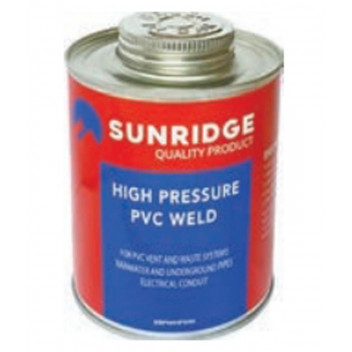 SUNRIDGE HIGH PRESSURE PVC WELD 250ML