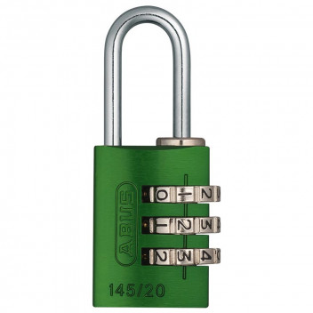 ABUS GREEN COMBINATION BLISTER PADLOCK 20MM