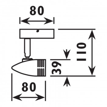 RADIANT SPOT LIGHT EX51 TRIO 1LIGHT 240V