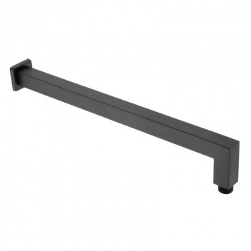LONG BLACK SQUARE SHOWER ARM 400MM