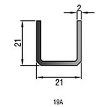 HILLALDAM ALUMINIUM CHANNEL 19A 2.4M