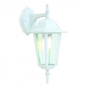 EUROLUX OUTDOOR LANTERN DOWN FACE 6 PANEL WHITE