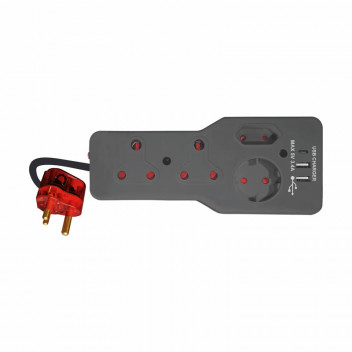 MULTIPLUG  SURGE PROTECT CPMP002 4WAY   3.4AMP USB C&A CHARGEPRO