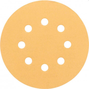 BOSCH SANDING DISC WOOD PAINT 80G 8HOLES 125MM 5PP