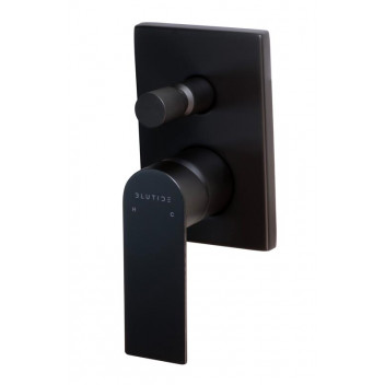 MIXER CONCEALED SILK WITH DIVERTER TRIM SET BLACK BLUTIDE