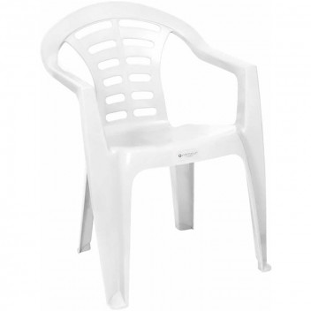 MADRID WHITE POLYPROPYLENE CHAIR 560X785X436MM