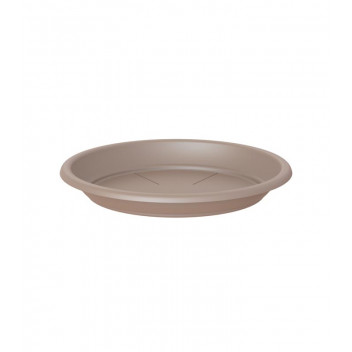 SAUCER PLASTIC ROUND TAUPE 16CM ARTEVASI