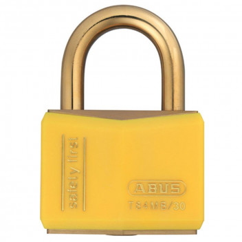ABUS YELLOW BRASS MARINE BLISTER PADLOCK 30MM