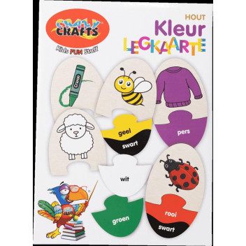COLOURS AND WORDS CRAFT AFRIKAANS PUZZLE