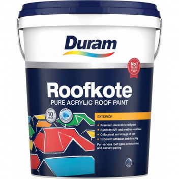 DURAM ROOFKOTE CHARCOAL ACRYLIC ROOF PAINT 20L