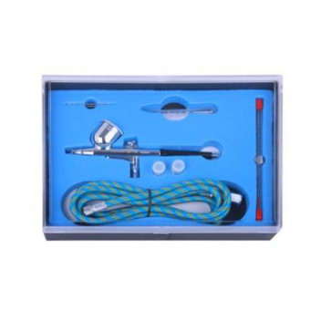 AIRCRAFT AIR BRUSH KIT 0.2 0.3 0.5MM NOZZLES WITH 1.8M AIR HOSE