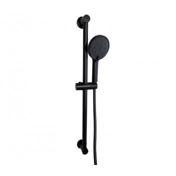 BLUTIDE ROUND 4-FUNCTION BLACK SHOWER RAIL SET