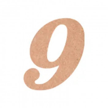 FLAMENCO 9 WOODEN NUMBER 10CM