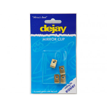 MIRROR CLIP 1HOLE NICKLE 4PP A666