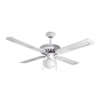EUROLUX WHITE 52INCH 1 LIGHT CEILING FAN
