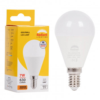 RADIANT GOLF LED BULB E14 7W 3000K