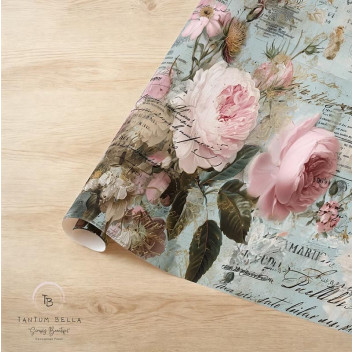 WRAPPING PAPER LETTERS FROM PARIS 500X750MM