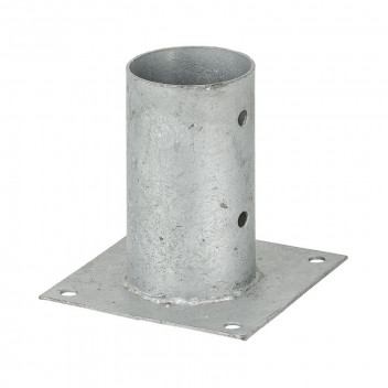GALVANIZED STEEL ROUND YELLOW ANCHOR POLE 101MM