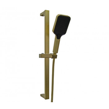 BLUTIDE RECTANGULAR 4-FUNCTION BRASS SHOWER RAIL SET