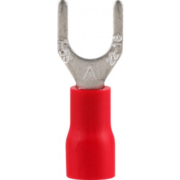 RUWAG PRE-INS SPADE TERMINAL RED 6MM 25 PER PACK