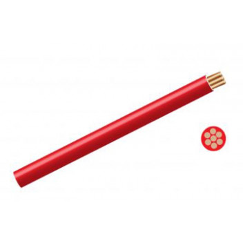 RED CABLE HOUSE WIRE 4MM 10M