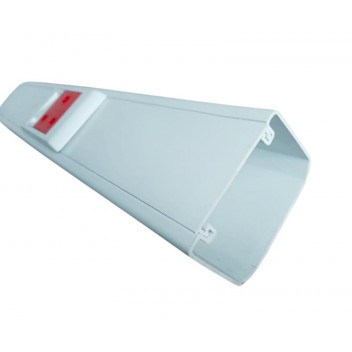 WHITE 1X COMPARTMEN 1X COV P/S SKIRT COVER 82.5MM X 55MM X 2.5M