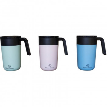 DOUBLE WALL STAINLESS STEEL BON VOYAGE TRAVEL MUG 400ML