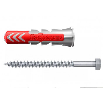 FISCHER DUOPOWER 12 X 60MM SCREW AND PLUG SET 10 PACK