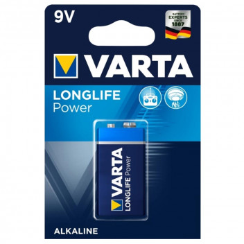 VARTA LONGLIFE POWER BATTERY 9V 1PER PACK