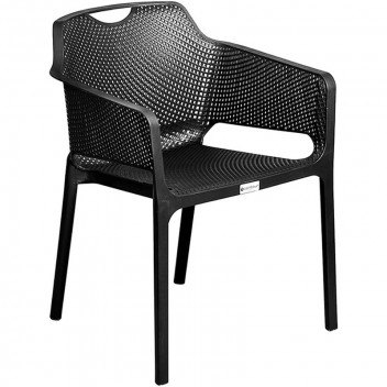 BLACK POLYPROPYLENE ROMA CHAIR