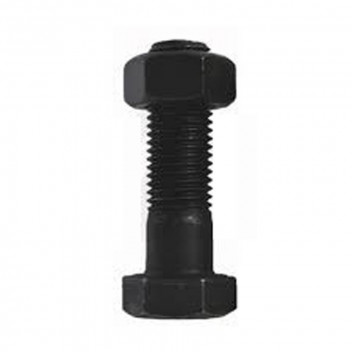 BLACK HEXAGON BOLTS AND NUTS M10X30MM P5