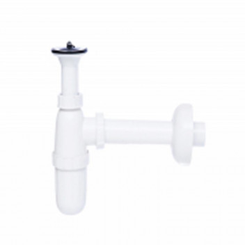 BRESCIA TRAP BOTTLE BASIN PVC COMBINATION WHITE