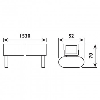 RADIANT 5FT OPEN CHANNEL KKA25 DOUBLE LED FITTING