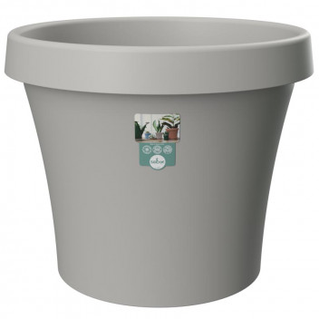 SEBOR LIGHT GREY PLASTIC POT 35CM
